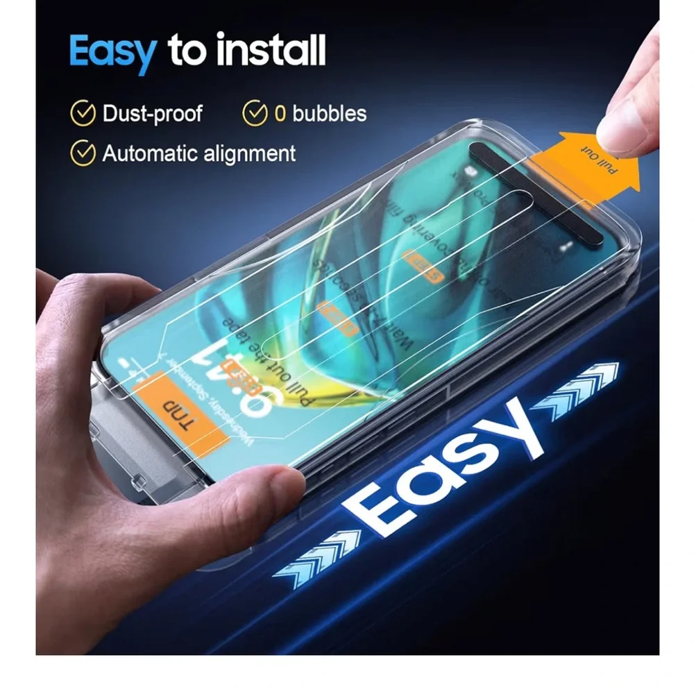 BAZO Compatible for iPhone 15 Pro Max Privacy Screen Protector, 2 Pack